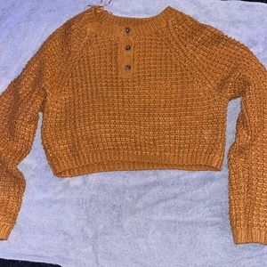 burnt orange sweater